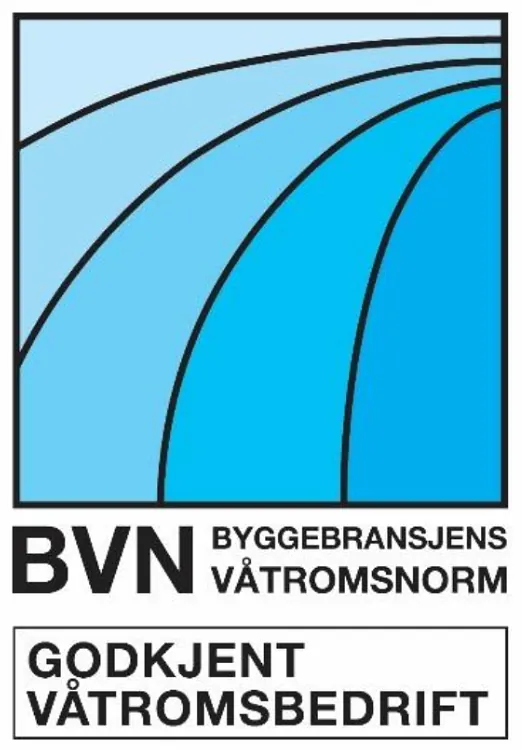 BVN Godkjent våtromsbedrift logo